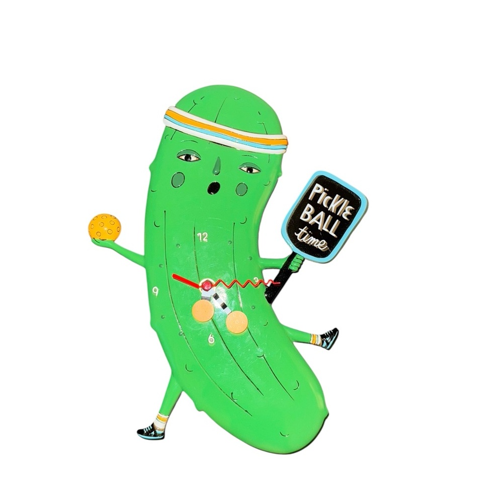 Allen Designs Pickleball Wall Clock – Handcrafted, Collectible